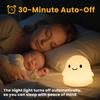 Daixinde Ghost Night Light for Kids, Cute Squishy Silicone Ghost Lamp, 50-Hour Rechargeable Bedside Light with Tap Control, 2 Brightness Levels, 30-Min Auto-Off Timer, Halloween Gifts view 3