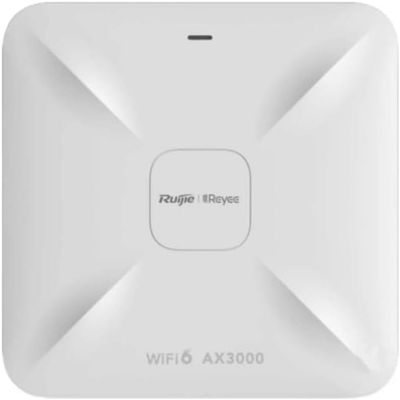 RG-RAP2260 Reyee Wi-Fi 6 AX3000 Networking Multi-G Ceiling Access Point, Dual Band, 512 Max Clients (110 Max. Recommend), WebUI/Cloud/App Management, PoE+ 802.3at@18W or DC 12V/2A