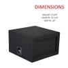 8" Single Sealed Large Solo-baric sub Box Speaker Box subwoofer Enclosure Stereo car Audio Home Audio view 4