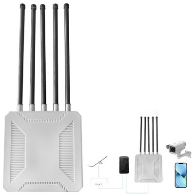 AX3000 Outdoor Starlink WiFi Extender Long Range, Dual Band High Speed Wireless Signal Booster with IP67 Waterproof, Outdoor Access Point for Farm, Yard, Barn
