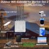 AX3000 Outdoor Starlink WiFi Extender Long Range, Dual Band High Speed Wireless Signal Booster with IP67 Waterproof, Outdoor Access Point for Farm, Yard, Barn view 3