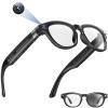 T.Chilyn AI Smart Glasses with 1080P HD Camera, AI Real-Time Translation, Bluetooth Audio  Smart Glasses with Camera, Hands-Free Video Recorder for Travel, Sports, Outdoor Use (Black) view 1