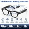 T.Chilyn AI Smart Glasses with 1080P HD Camera, AI Real-Time Translation, Bluetooth Audio  Smart Glasses with Camera, Hands-Free Video Recorder for Travel, Sports, Outdoor Use (Black) view 2