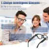 T.Chilyn AI Smart Glasses with 1080P HD Camera, AI Real-Time Translation, Bluetooth Audio  Smart Glasses with Camera, Hands-Free Video Recorder for Travel, Sports, Outdoor Use (Black) view 3