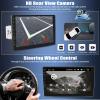 1080P Touch Screen Single Din Car Stereo,9 Inch 1 Din Car Radio with Mirror Link Bluetooth Hands-Free Call FM Radio Car Audio Support SWC USB EQ Backup Camera view 4
