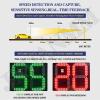 JXUANMM Solar Powered Radar Feedback Sign, Digital Rader Speed Detector Signs,Aluminum Solar LED Radar Speed Traffic Signs, IP65 Waterproof All-Weather Real-Time Monitoring Orange-19.727.5in/50x70cm view 2