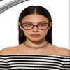 BLENDME Ultralight Cat Eye Blue Light Glasses for Woman Anti Glare Reduce Eyestrain Gaming/Computer/Screen view 4