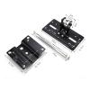 180 Degree Adjustable Easy to Install Steel Space Saving Hanging Wall Mount Bracket Speaker Stand Durable Black Home Ceiling view 2