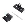 180 Degree Adjustable Easy to Install Steel Space Saving Hanging Wall Mount Bracket Speaker Stand Durable Black Home Ceiling view 3