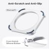 ORICO Stackable Mac mini Stand - Modular Interlocking Design, 360 Ventilation & Premium ABS Silver Finish, Space-Saving Stand for M4 or M4 Pro Mac mini-ST02 view 4