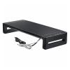 HFFFXRCY RGB computer monitor stand riser desk with USB 3.0 port keyboard and mouse storage rack screen rack with drawer monitor rack(Without RGB) view 1