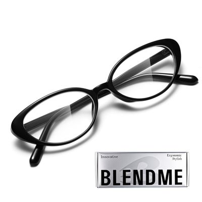 BLENDME Ultralight Cat Eye Blue Light Glasses for Woman Anti Glare Reduce Eyestrain Gaming/Computer/Screen