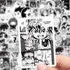 100pcs Black and White Anime Stickers for Kids,Movie Decorative Sticker for Kids Teens Waterproof Stickers for Water Bottle Laptop Luggage Helmet Skateboard Guitar view 4