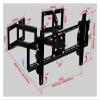 30"-65" 80kg 600x400 Heavy Duty Swing Arm TV Stand LCD Wall Mount Bracket Corner Mount Retractable LCD Full Motion 6 Arms view 2
