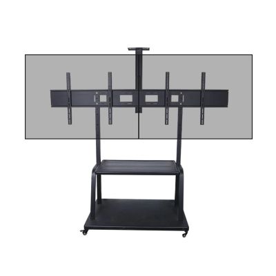 32-100 inch 1800 Dual Screen LCD TV Mobile cart TV Stand