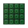 16 Pcs PBT/Transparent PC Material Keycap,Low Profile Key Caps for Mx Mechanical Keyboard,Blank Custom Keycaps (Green Clear) view 1