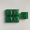 16 Pcs PBT/Transparent PC Material Keycap,Low Profile Key Caps for Mx Mechanical Keyboard,Blank Custom Keycaps (Green Clear) view 2