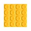 16 Pcs PBT/Transparent PC Material Keycap,Low Profile Key Caps for Mx Mechanical Keyboard,Blank Custom Keycaps (Yellow) view 1