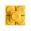 16 Pcs PBT/Transparent PC Material Keycap,Low Profile Key Caps for Mx Mechanical Keyboard,Blank Custom Keycaps (Yellow) view 3