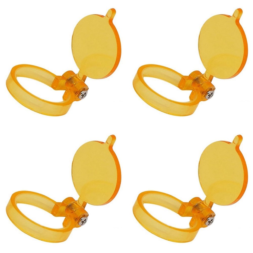 4PCS Yellow Filter for LED Light Lamp Dental Loupes Useful Lab Illumination Optical Binocular Magnifier Accessories