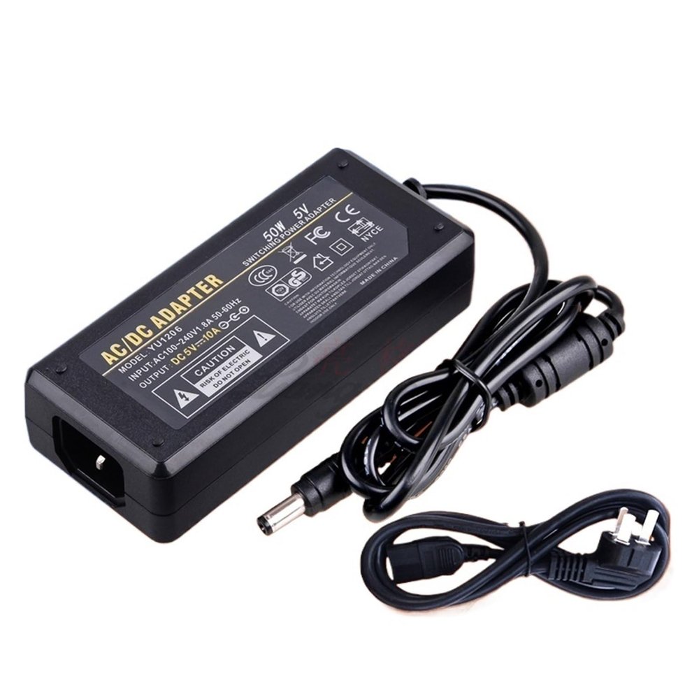 5V 10A Switching Power Adapter 220V to DC Power Supply LED Display Monitoring Power Supply