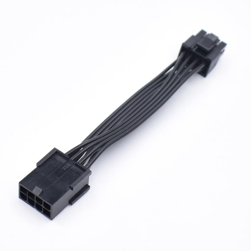 10cm 18awg GPU PCI Express Power Extension Cable PCIe 8-pin Female to 8-pin (6+2) Male Adapter