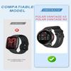2 Pack Cases Compatible with Polar Vantage V3 with Screen Protector, Flexible TPU Shockproof Scratch Proof Cover Case for Polar Vantage V3 Smartwatch (Gray/Clear) view 3