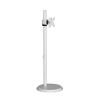 Laptop Floor Stand,Portable Computer Shelf,Steel Adjustable,Suitable for Home Outdoor Office,Load 9 Kg(White,Height 1200mm) view 1