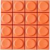 16 Pcs PBT/Transparent PC Material Keycap,Low Profile Key Caps for Mx Mechanical Keyboard,Blank Custom Keycaps (Orange) view 1
