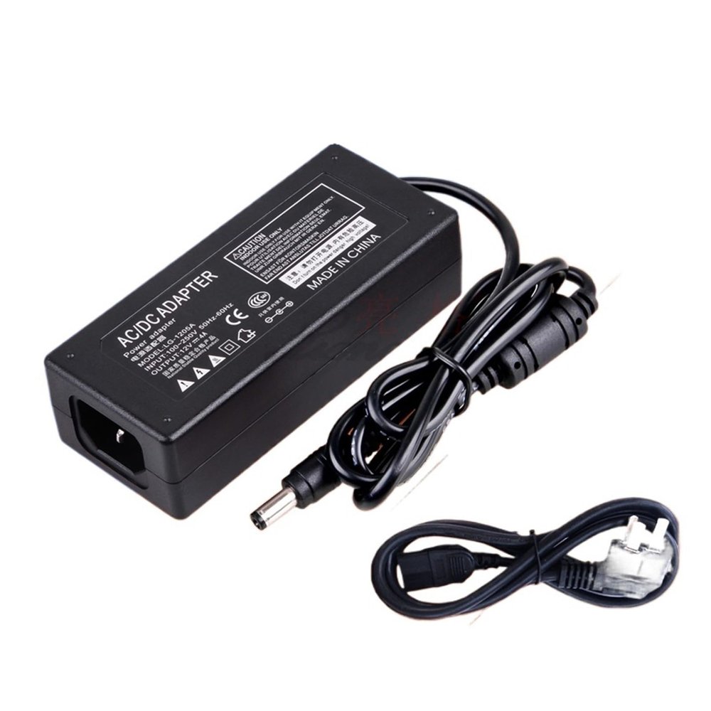 12V 4A LCD TV Power Adapter Charger Monitor Screen LED Switch Monitoring
