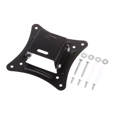 1 set of 14-27 inch TV bracket LCD LED monitor wall bracket fixed flat screen TV frame support 15 degree tilt angle with screws