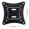 1 set of 14-27 inch TV bracket LCD LED monitor wall bracket fixed flat screen TV frame support 15 degree tilt angle with screws view 2