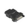 10 Pieces/lot Black 15-pin SATA Male to 4-pin Molex PC IDE Female Power Adapter view 1