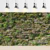 Brick Wall Texture Aquarium Background Natural Old Mossy Brick Wall Fish Tank Background Green Lichens Lush Moss Reptile Tank Backgrounds Vintage Walls Grass Reptile Enclosure Backgrounds 36x20in view 2