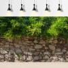 Stone Wall Texture Aquarium Background Natural Retro Brick Stone Wall Fish Tank Background Green Plants Grow Flowers Reptile Tank Backgrounds Vintage Walls Grass Reptile Enclosure Backgrounds 72x24in view 2