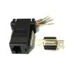 2 Pieces/lot RS232 DB9 Female to RJ45 Female Connector Adapter view 1