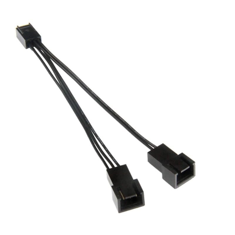 10cm 3-pin PWM 1 to 2 Fan Splitter Extension Adapter Cable