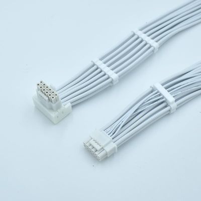 16AWG PCI-e 5.0 12VHPWR ATX3.0 600W 16-pin Male to Male Individual White Braided Cable (50CM) (16P UP Bend)