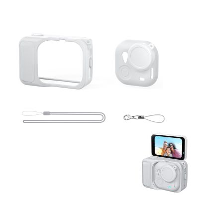 ZLiT Silicone Cover for Insta360 GO Ultra Action Camera Protector Cover Case Sleeve with Lanyard (Grey)