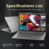 Lenovo Yoga 7i 2-in-1 16" 2K Touchscreen Laptop, Intel Ultra 7 155U, 16GB, 2.28TB Storage(2TB SSD +288GB Docking Station Set), Backlit Keyboard, Fingerprint Reader, WiFi 6E, Windows 11 Pro, Grey view 3