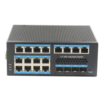 AFITSEP 20-Port DIN-Rail Layer 3 Managed Industrial Switch V720FG Industrial Ethernet Switches