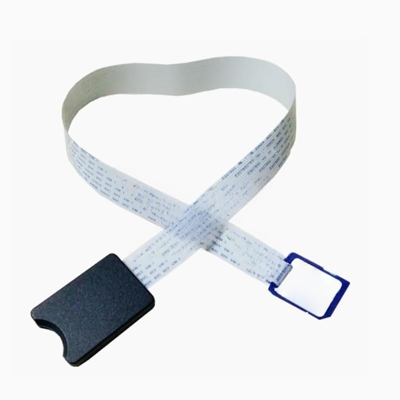 10 Pieces/Batch Standard SD SDHC Male to SD Female Expansion Memory Card kit Soft Flat FPC Cable Extender for GPS Cameras (25CM)