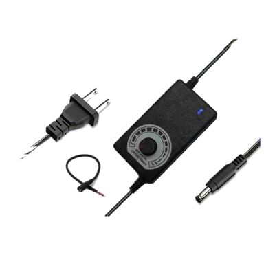 3-12V5A-24V3A Motor, Water Pump, Fan, LED Light bar, Adjustable Voltage, Speed and dimming Power Supply(3-12V-2A NO Display+Cable)