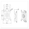 BL-LG315 Full Motion 360 Degree 15-27 Inch LCD LED Monitor Stand Slim TV Wall Mount Bracket Load 15kg  75/100mm view 2