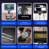 7'' LCD Digital Microscope, 16MP 1080P Video Microscope, 2-200X Optical Magnification, 1300X Digital Magnifier, 32G Card, Adjustable LED Lights, for Coin and Jewelry Collectors view 3