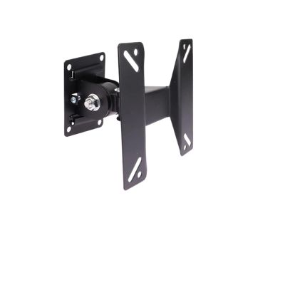 1 Set 14-24 Inch TV Stand LCD LED Monitor Wall Mount Bracket Fixed Flat Screen TV Frame Support 180 Degree Tilt Angle With Screws