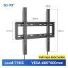 75kg TV Wall Mount Bracket Fixed Flat Screen TV Frame Suitable for 50-90 Inch LCD LED Monitor Flat Base DG760 view 2