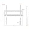 75kg TV Wall Mount Bracket Fixed Flat Screen TV Frame Suitable for 50-90 Inch LCD LED Monitor Flat Base DG760 view 3