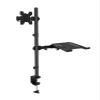 HFFFXRCY Dual LCD monitor desktop mount fully adjustable stand with extra laptop tray for laptops up to 17" and screens up to 32" M076(M074) view 4