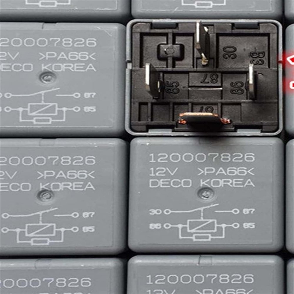 120007826 12V Relay 12VDC 4Pins(2pcs)